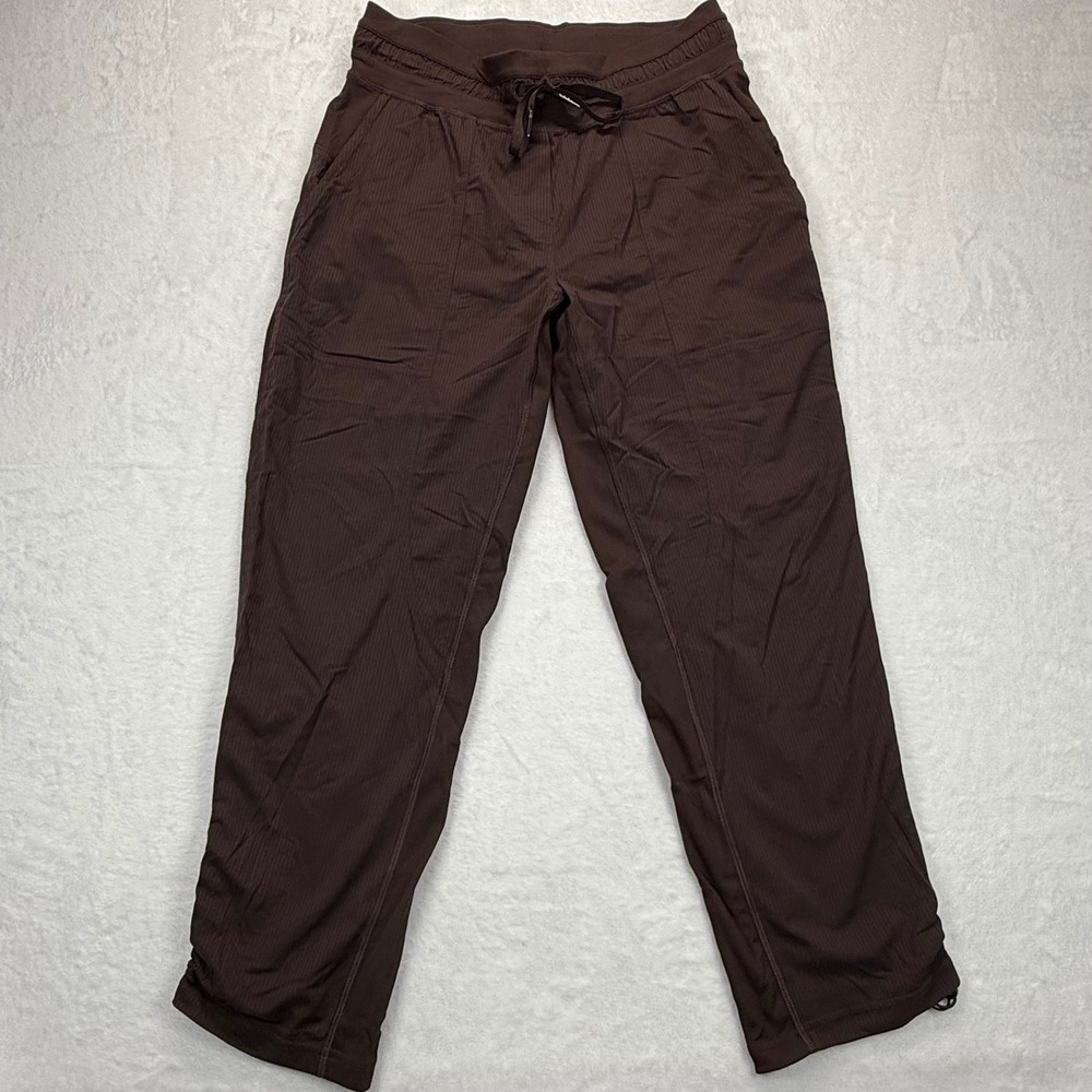lululemon athletica Dark Brown Ribbed Track Joggers